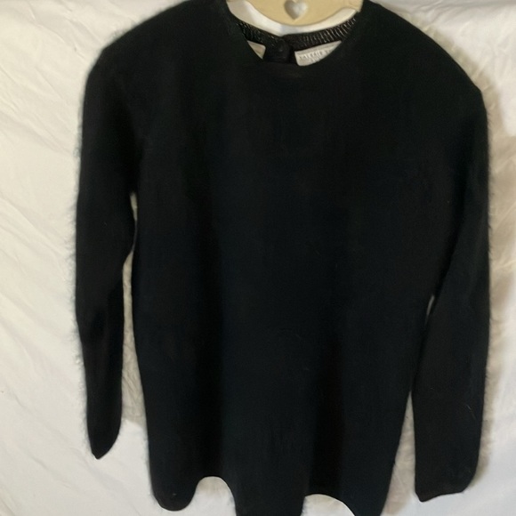 Valerie Stevens: Black Furblend Sweater- Wool & Angora- S - Picture 7 of 16